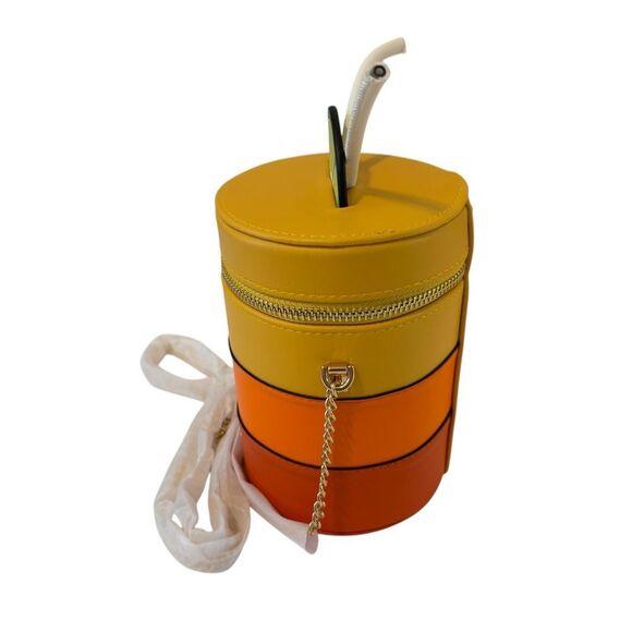 Aldo Colorful Cocktail Collectible Crossbody w/ Gold Chain Strap. - Picture 3 of 8